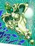 Hierophant Green สามารถยืดร่างกายของสแตนด์ด้วยกันหรือร่างของมนุษย์ได้ในระยะไกล