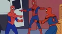 Spider Man pointing
